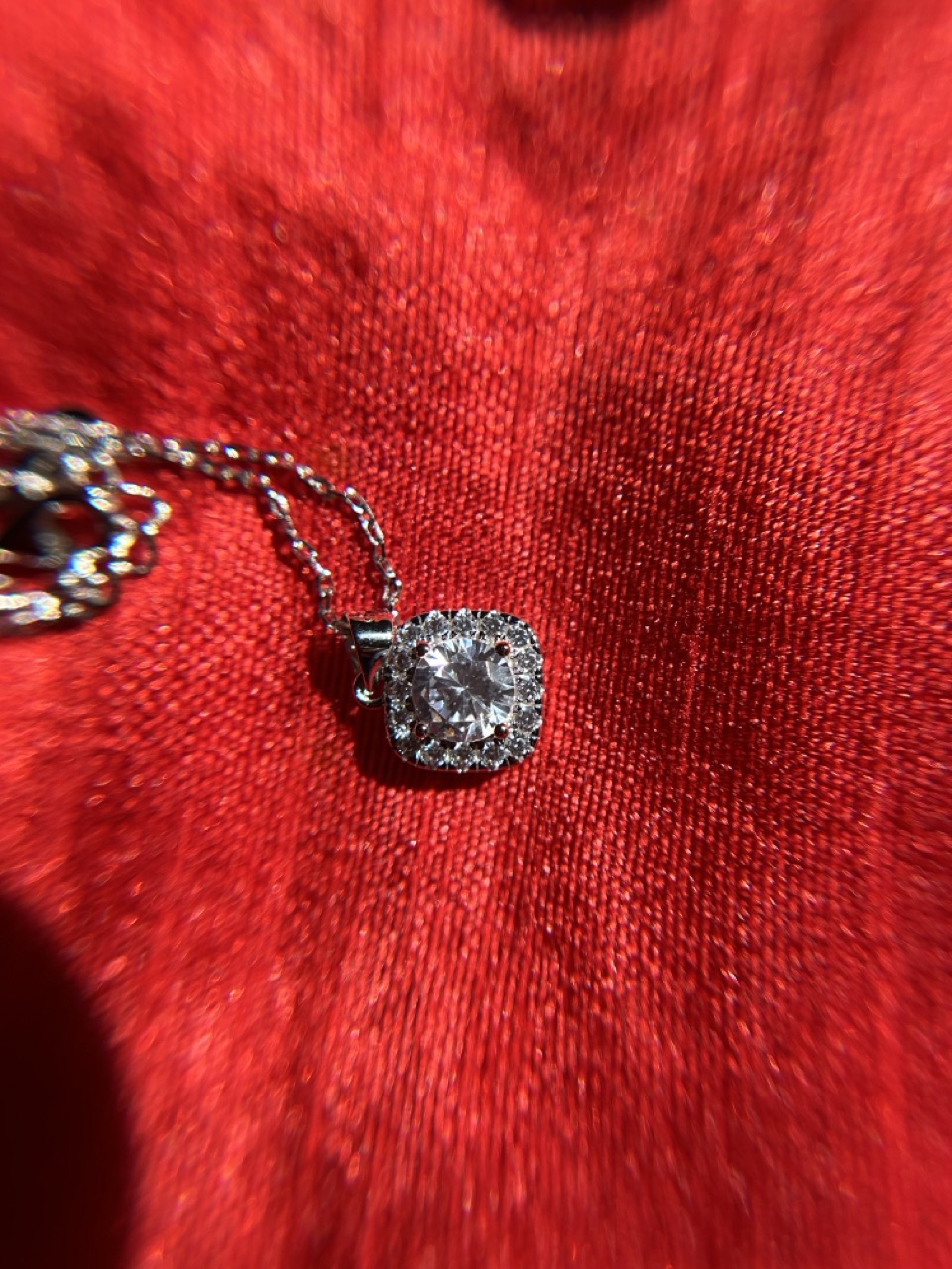 Cushion Pendant Necklace