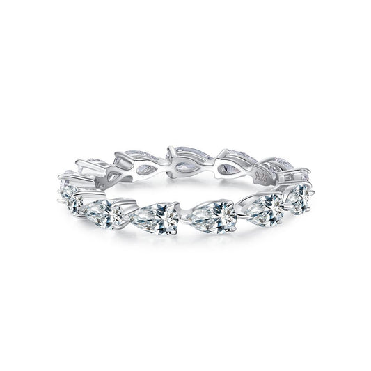 Pear Diamond Eternity Ring