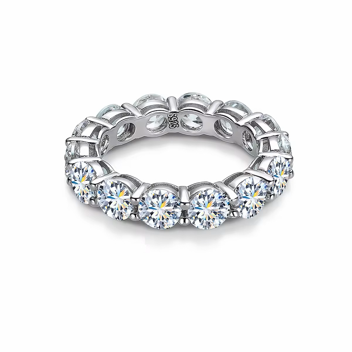 Round Diamond Eternity Band