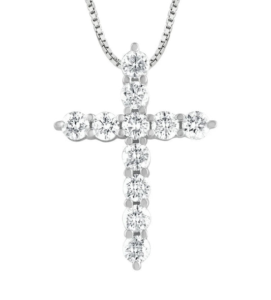 Cross Diamond Pendant Necklace