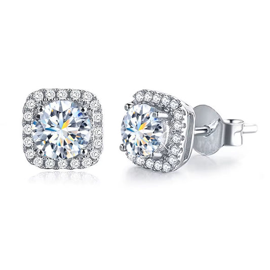 Cushion Diamond Earrings