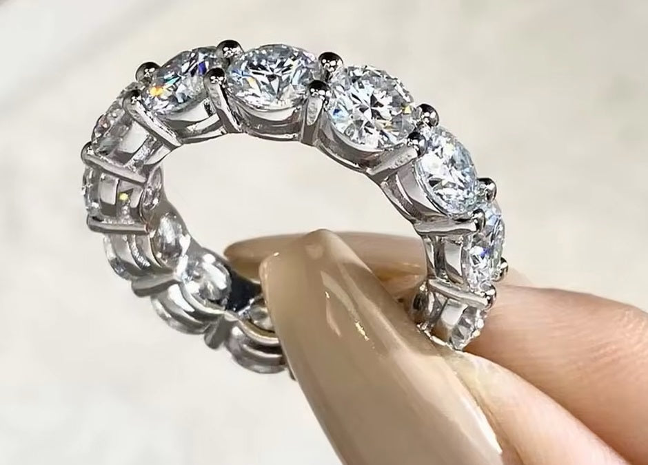 Round Diamond Eternity Band